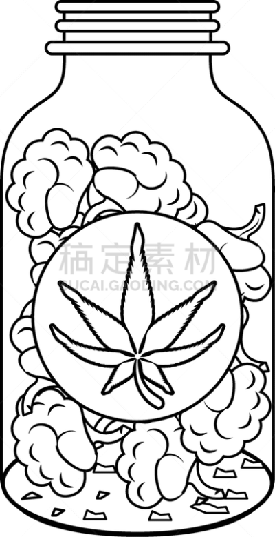 黑色,卡通,健康保健,药,瘾君子,瓶子