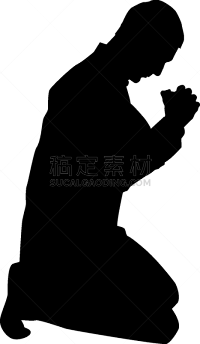 男人,黑色,计算机图标,膝,神,男商人,人,剪影,祈祷,宽恕