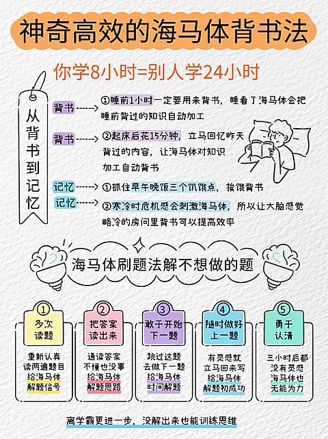 教育学习法攻略分享划重点小红书配图
