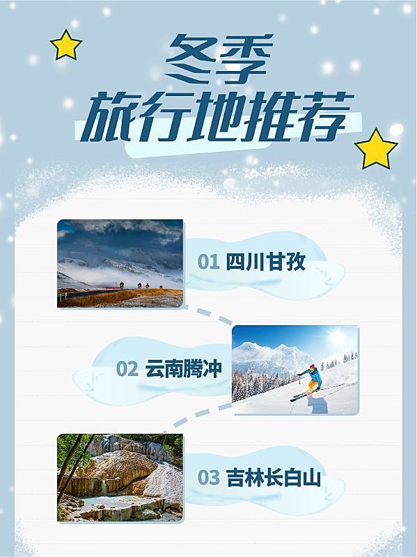 旅游出行冬季营销文艺划重点小红书配图