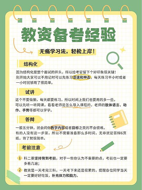 教育攻略指南科普划重点小红书配图