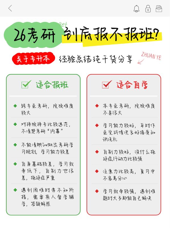 教育考研党报班测评备忘录划重点小红书配图