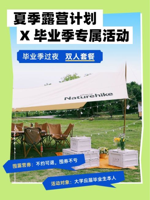 旅游高考毕业季露营实景时尚感划重点小红书封面预览效果