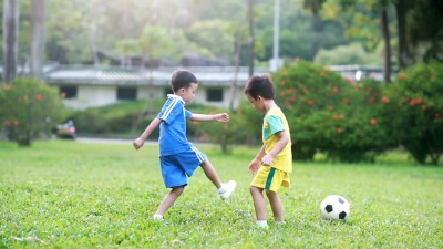 足球男孩，高清慢动作