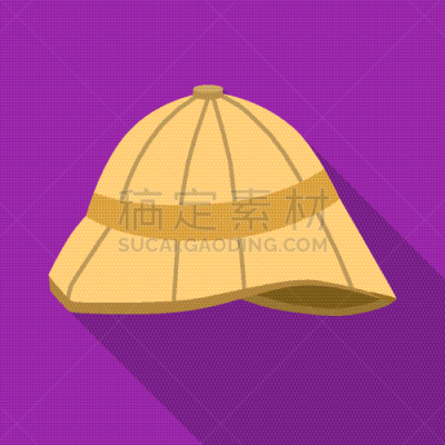 分离着色,白色,计算机图标,扁平化设计,藤织帽,鸡尾酒,矢量,头饰,木髓,英格兰