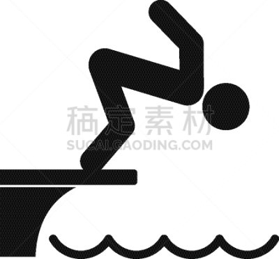 男人,计算机图标,游泳池,简单,时尚,儿童,人,夏天,跳