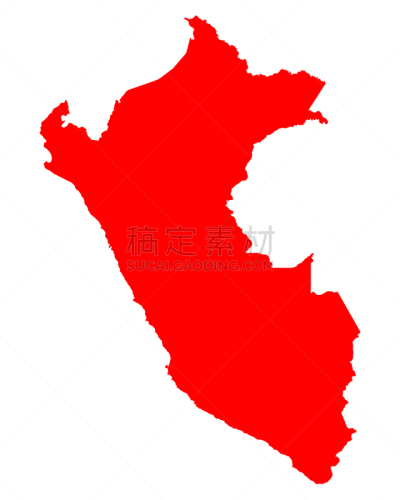秘鲁,分离着色,矢量,红色,图像,旅行
