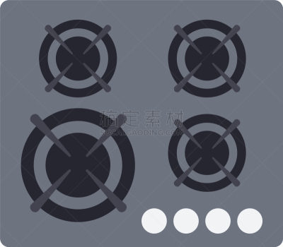 平坦的,白色,分离着色,自然,热,图像,炊具,现代,用具,烹调