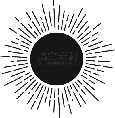 绘画插图,运动模糊,日光,矢量,阳光光束,太阳,线条,几何形状,边框,简单