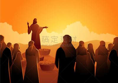 五只动物,新约,大群动物,自然美,福音,喂养