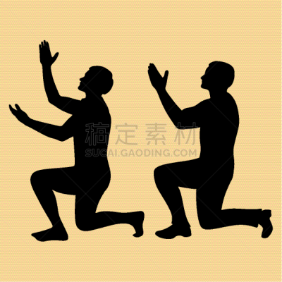 神,男人,复活节,祈祷,剪影,转,希望,支撑,爱