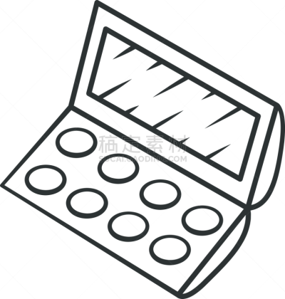 粉饼,女性特质,商品,绘画插图,时尚,轮廓,符号,计算机图标,眼影,美容院