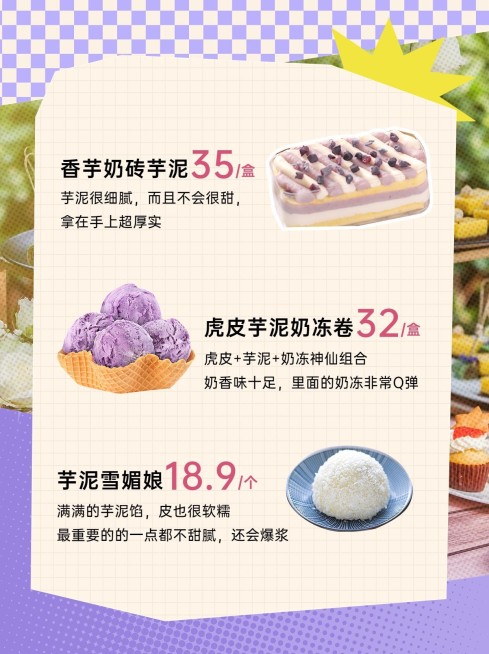 餐饮甜品代餐测评攻略小红书套装小红书配图预览效果