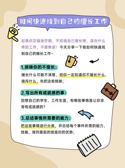 求职攻略可爱手帐风套装小红书配图
