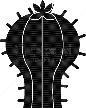 仙人掌,计算机图标,简单,鸡尾酒,自然,华丽的,花朵,植物群,花头,花