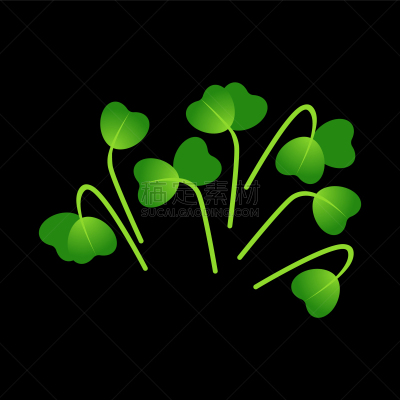 microgreens mizuna bunch plants black