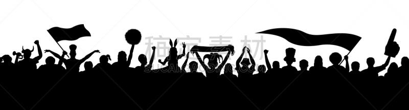 群众,爱好者,小丑帽,体育团队,运动,热情,流行音乐会,啦啦队,绘画插图,足球