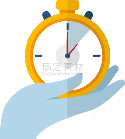 isolated chronometer flat design