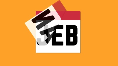 月历撕掉了循环信息图表橙色