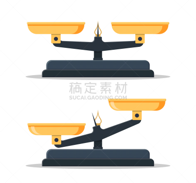 秤,图标集,天秤座,比例,背景分离,比较,简单,平衡,设备用品,绘画插图