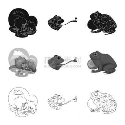 野生动物,分离着色,藓沼,符号,一个物体,生物学,青蛙,草,动物,布置