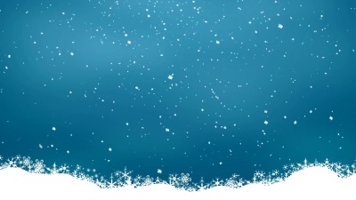 冬季背景与雪花，抽象圣诞背景