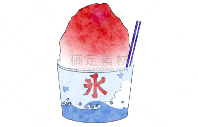 冰,草莓,刨冰,寒冷,盂兰盆节,清新,背景分离,食品,果汁冰糕,糖浆