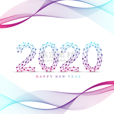 2020,式样,绘画插图,斑点,文字,新年前夕,小册子,联系