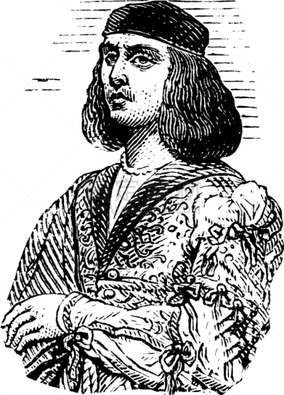 贝里尼,Giovanni Boccaccio,白色,矢量,图像,雕刻图像,黑色,文艺复兴,复古