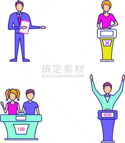 计算机图标,彩色图片,舞台,有奖电视大赛主持人,有序,健康保健,休闲游戏,运动,背景分离,电视秀
