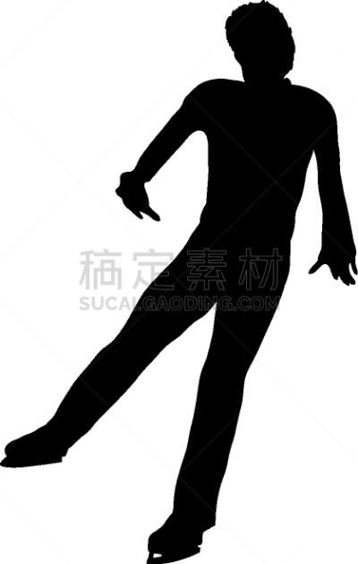 男人,溜冰鞋,杯,浪漫,舞蹈,剪影,休闲,滑冰