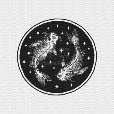 双鱼座,标志,计算机图标,圆形,白色,箭术,图像,矢量,算命,收集