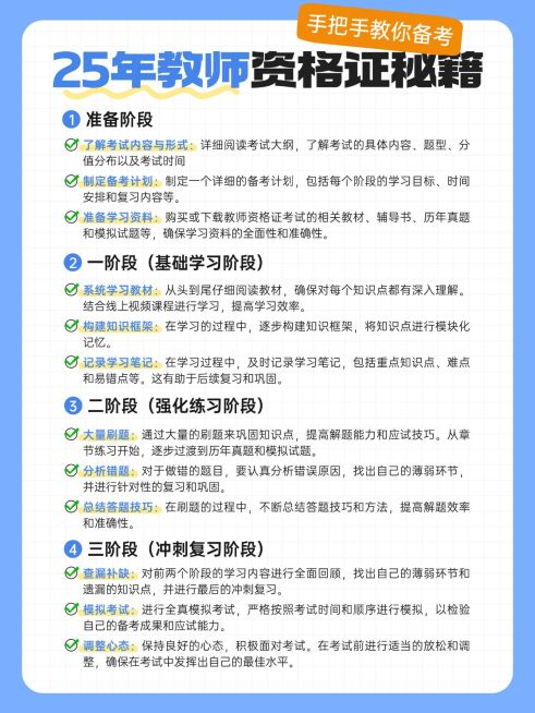 教育教资备考科普攻略指南小红书配图预览效果