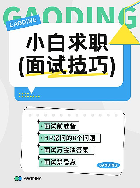 面试求职技巧科普小红书配图