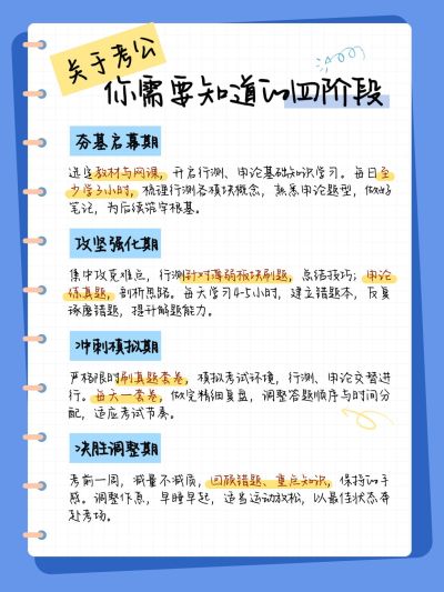教育公考事业单位攻略指南手帐风小红书配图