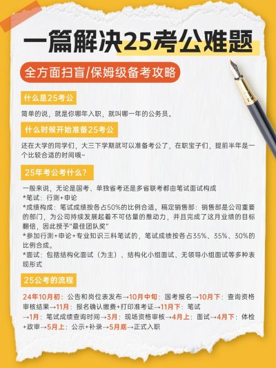 教育公考事业单位攻略指南手帐风小红书配图