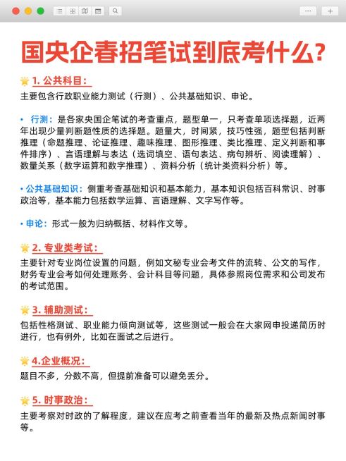 春季招聘国企春招小红书配图预览效果