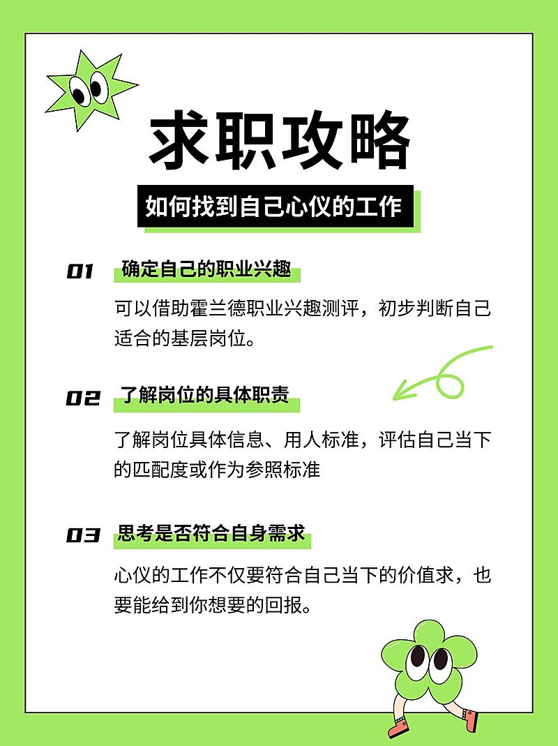 春季招聘求职攻略科普小红书配图