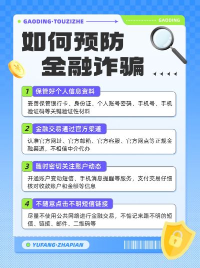 金融预防诈骗安全教育宣传知识科普小红书配图套装