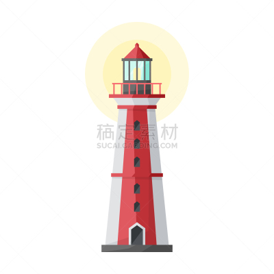 分离着色,灯塔,计算机图标,暗色,海港,云,船,雷达,海岸线,复古