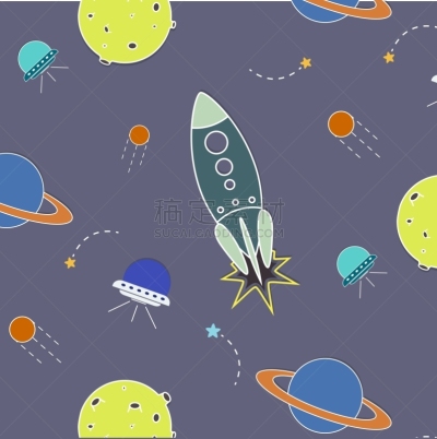 太空,外星人,式样,火箭,可爱的,轮廓,太空船,月球车,天文学,技术