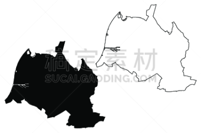 卡尔斯鲁厄,街道图,边界,现代,乡村风格,草图,绘画插图,城市,乱画,潦草