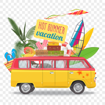 巴士,夏天,海滩,周末活动,旅途,家庭,行李,汽车,旅行,休闲