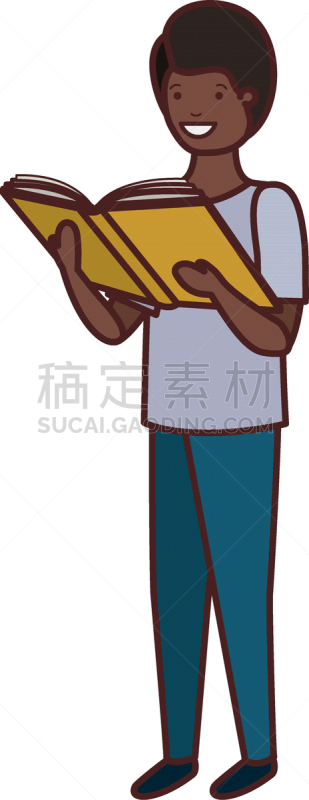 男孩,书,学生,手,世界读书日,书店,儿童,童年,草图,读书