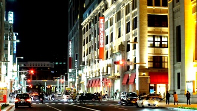 日本桥夜间时间