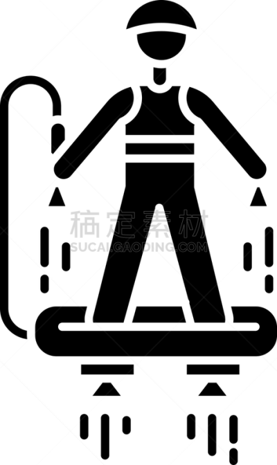 计算机图标,水上运动,符号,现代,矢量,危险,绘画插图,运动,飞行板运动