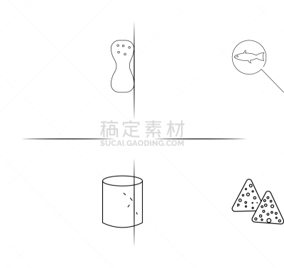 直的,图标,饮食,矢量,食品,花生,图像,辣玉米片,标志,石洞壁画
