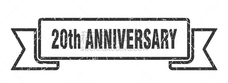 第二十周年,分离着色,数字20,白色背景,乐队,模板,矢量,海豹,复古