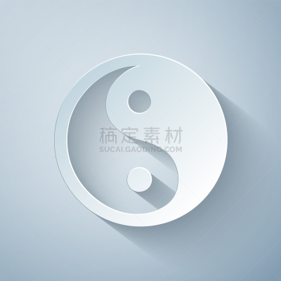 阴阳符,平衡,纸,折纸工艺,全球通讯,一对,东亚,三维图形,同意