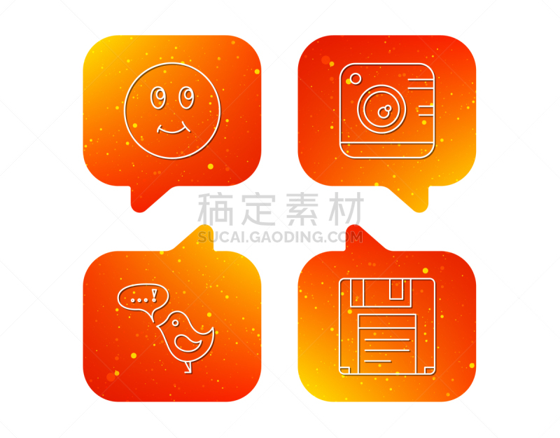 软盘,相机,计算机图标,拍摄场景,轮廓,待发箱,直的,收件箱,演讲,笑